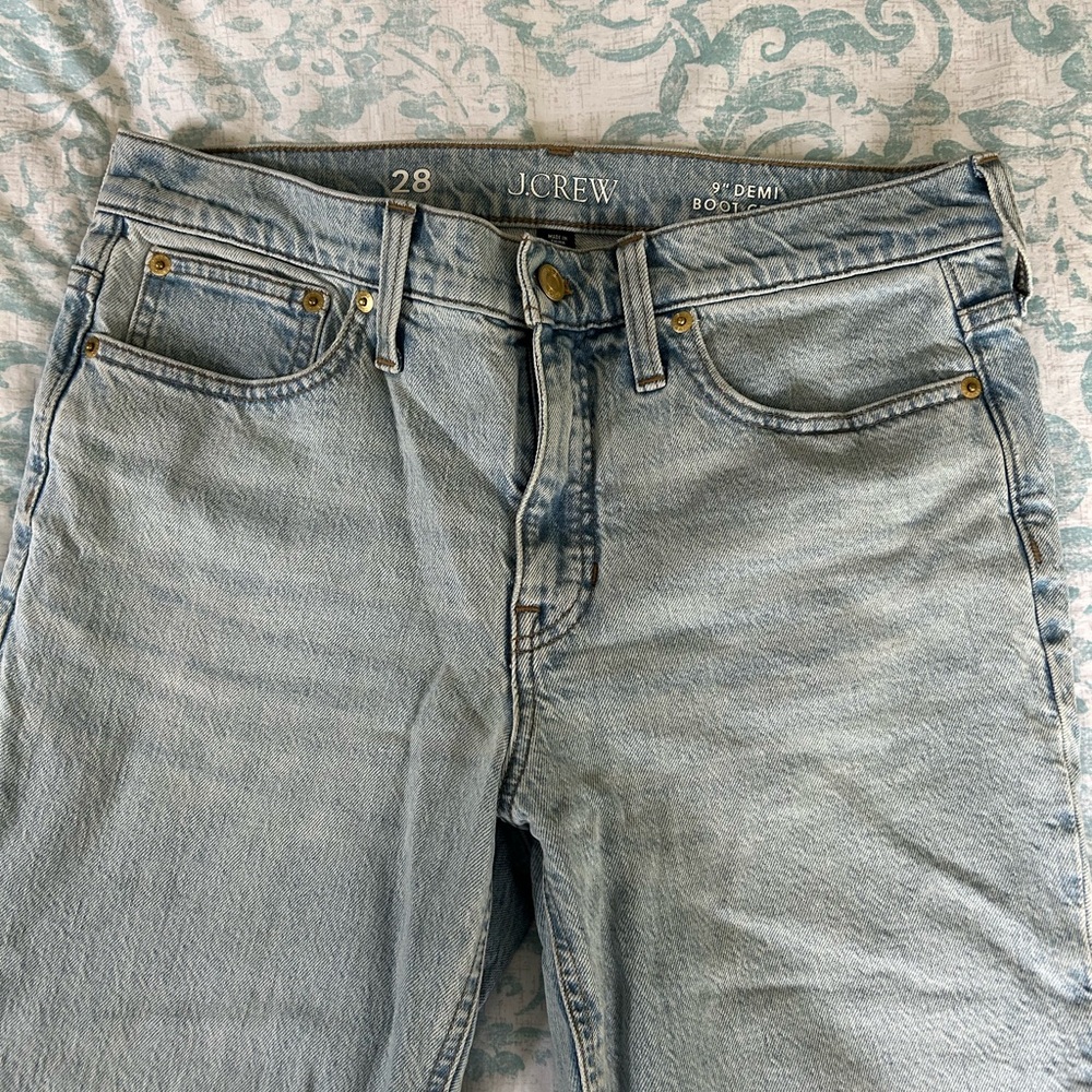 J. Crew 9” Demi Boot Crop Jeans